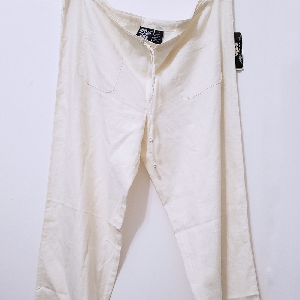 Creamy Linen Blend Pant by Planet Gold - Picture 4 of 4